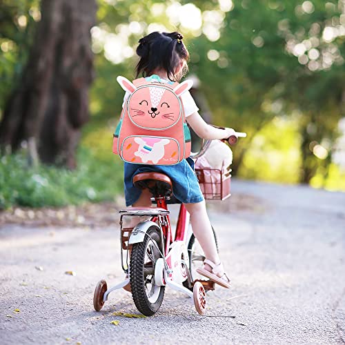 Toddler Backpack For Girls,Cute 3D Cartoon Pink Rabbit，Kids Kindergarten Backpack,Kids Backpack For Girls Travel Backpack School Backpacks For Suitable For 3-9 Years Preschooler Girls And Boys（Rabbit） #TOP5