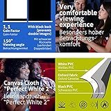 ESMART Rollo Leinwand MIROLO | Gesamtbreite 221cm | Darstellungsfläche 203cm x 114cm | Bildformat 16:9 | mit Vollmaskierung - 5