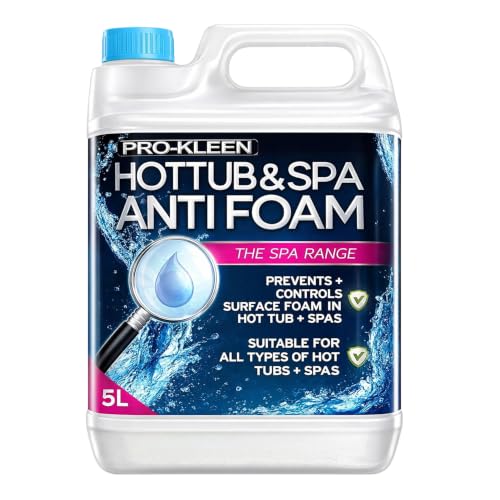 Pro-Kleen MY1446 Tub & Spa Anti Foam for All Hot Tubs & Spas-Easy to Use 5L Clear (5 Litres)