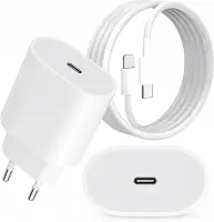 Carregador Turbo 25W USB-C com Cabo Lightning Compatível com iPhone 11, 12, 13, 14 Plus, Pro e Pro Max – Carregamento Rápido, Porta USB-C, Bivolt