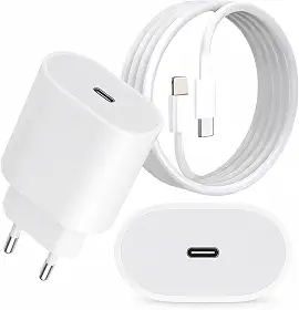 Carregador Turbo 25W USB-C com Cabo Lightning Compatível com iPhone 11, 12, 13, 14 Plus, Pro e Pro Max – Carregamento Rápido, Porta USB-C, Bivolt