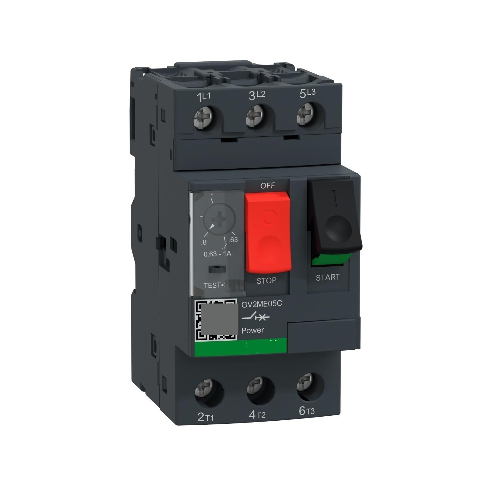 Disjoncteur magnéto-thermique GV2RT03 pour protection moteur à bouton