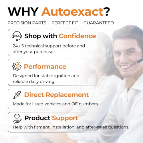 Autoexact Ignition Coil Pack and Iridium Spark Plugs Kit Fit for Ford 2005-2011 Focus 2010-2013 Transit Connect 2005-2008 Escape Mazda 3 6 Tribute Mariner 2.0L 2.3L L4, Replaces FD505 3403 4 Sets by autoexact - Used condition - Image 9