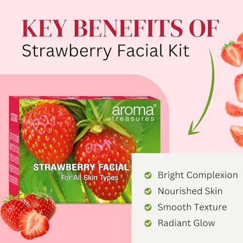 Image of Aroma treasures Strawberry facial kit - for all skin type (One time use)