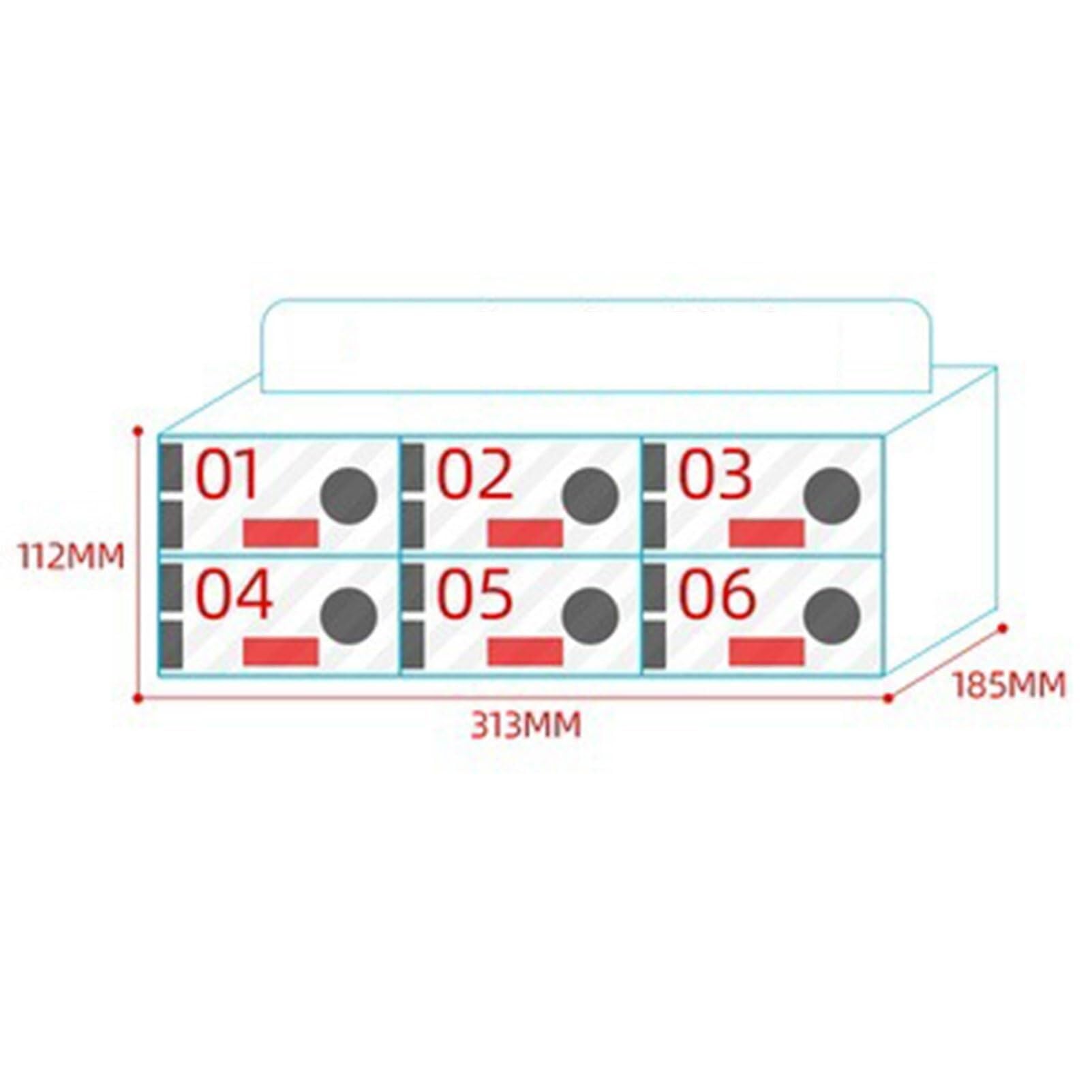 Caja de Almacenamiento para teléfono móvil Soporte acrílico para teléfono móvil Caja de Almacenamiento de Escritorio nizador de teléfono móvil de Pared y Caja de Almacenamiento - Arma