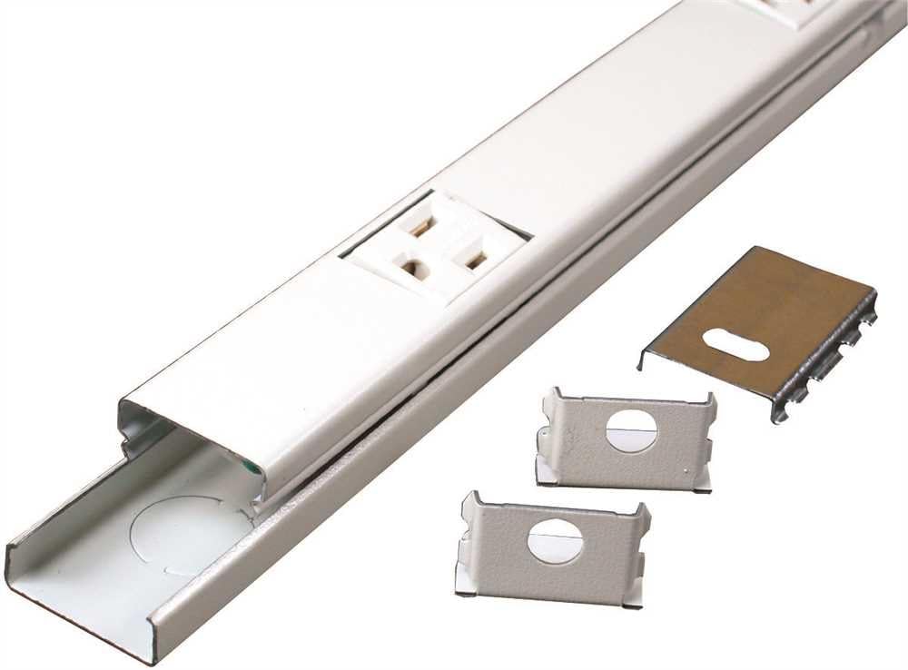 WIREMOLD V20GB606 Plugmold 12 Single Outlet Strip