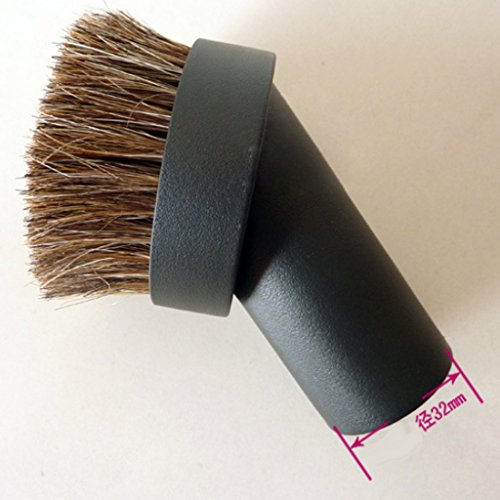 Vacuum Attachment Replacement Brushes Soft Horsehair Round Dusting Brush For Vacuums With 1-1/4-24 Mm Bristle-Short #TOP3