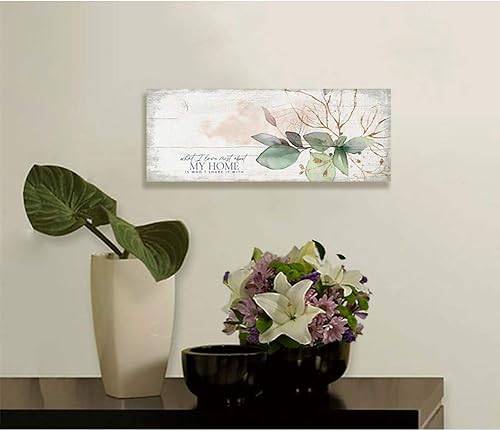 Miniatura 3 de DEXSA Placa de madera My Home, fabricada en los Estados Unidos, 6 x 15 3/4 pulgadas, marco clásico para colgar en la pared, lo que más me gusta de