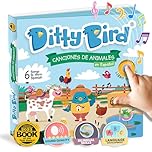Ditty Bird Livre de Comptines Espagnoles | Apprendre Les chansons des Animaux bilingue pour Tout-Petits, | Livres Sonores Amusants et Interactifs pour Bébés 1-4 Ans | Livre en Espagnol pour Bébés