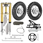 10-Front-Rear-Wheels-250-10-Tire-Rim-Front-Forks-Shock-Rear-Swing-Arm-12mm-Axle-Drum-brake-Kit-for-XR50-CRF50-TTR50-PW50-Apollo-SSR-50cc-70cc-90cc-110cc-Dirt-Pit-Bike-Motocross-Offroad