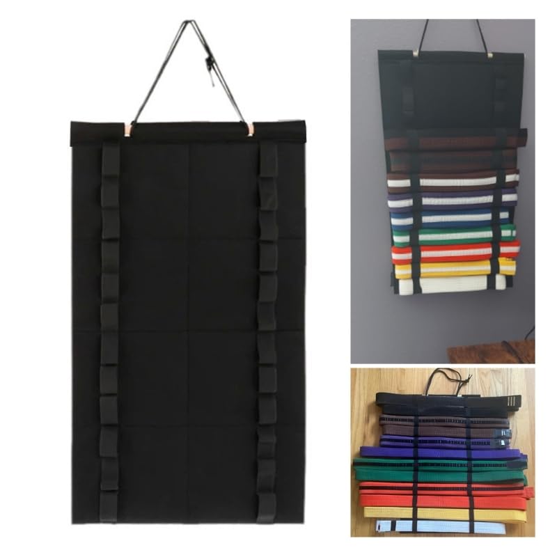 Dasdffvf Martial Art Belt Display Organizers Belt Display Holder Practical Karates Belt Display Rack