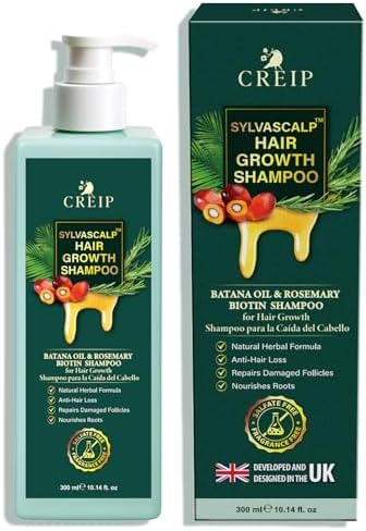 Rosemary & Batana Oil Hair Growth Shampoo: Hair Loss Shampoo for Men and Women with Biotin, Sulfate & Fragrance-Free Thickening