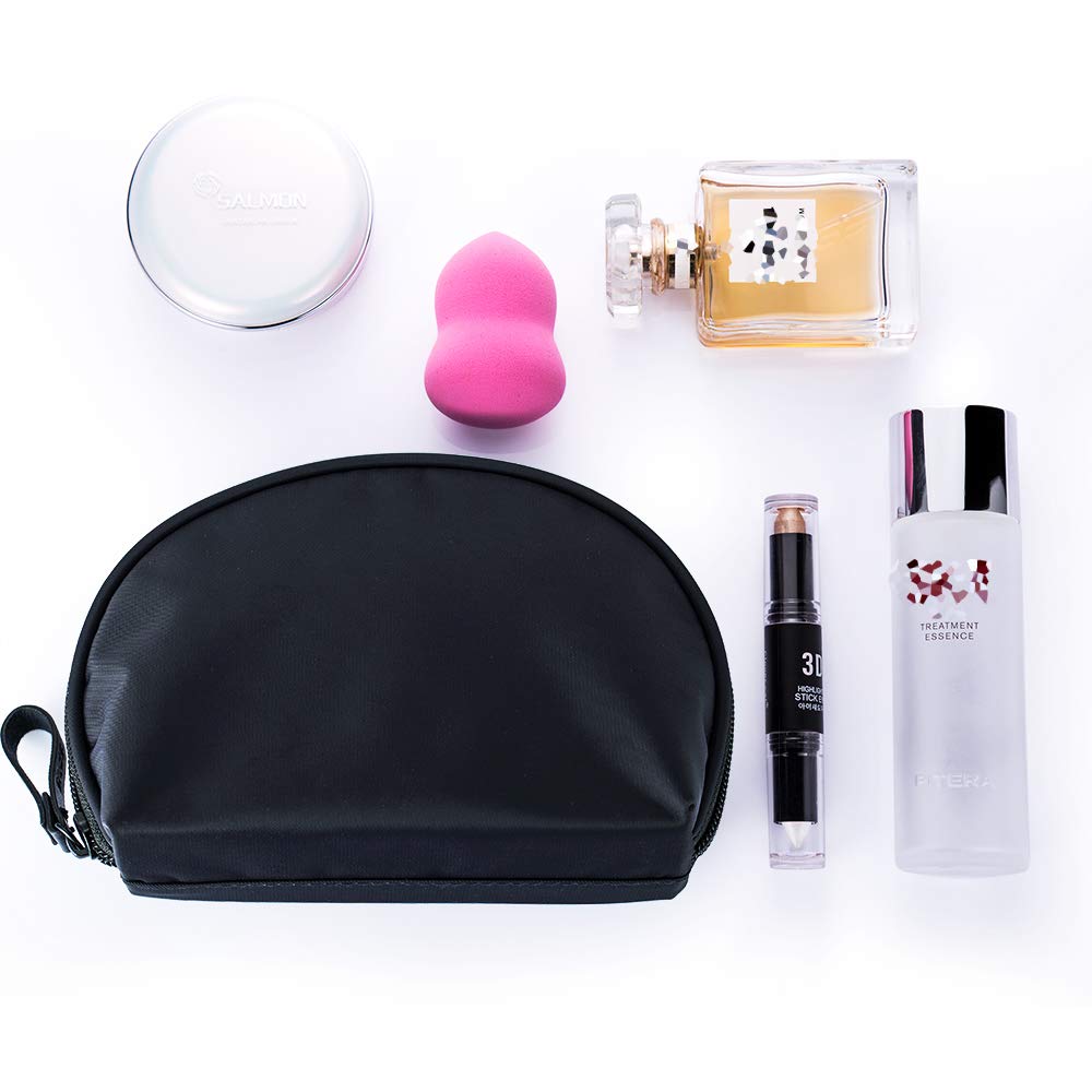 half moon makeup bag