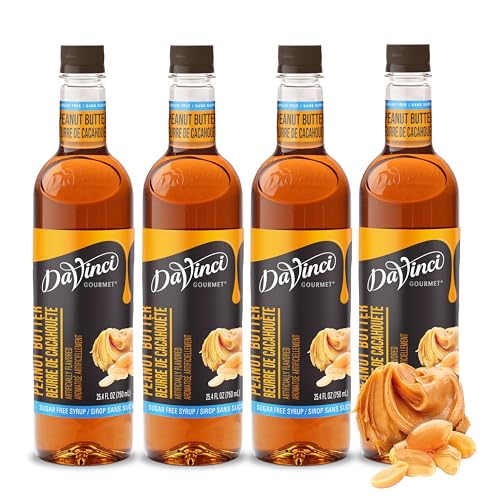 DaVinci Gourmet Sugar-Free Peanut Butter Syrup (4 pack)