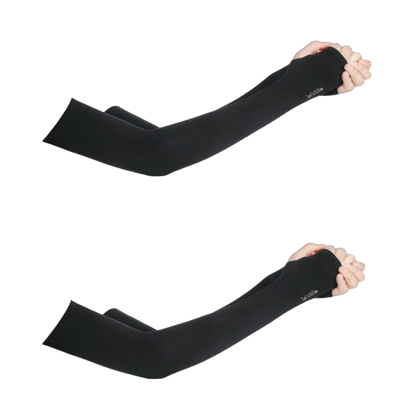 Manches protection solaire anti-UV en soie de glace pour cyclisme et sport outdoor 2 paires