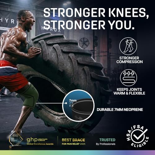 Image of Modvel Strength 7mm Knee Sleeves (Pair) for Weightlifting & Powerlifting (USPA, IPL Approved) | High-Performance Knee Compression Support For Squats, Weight Lifting - Men and Women