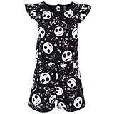 Disney Nightmare Before Christmas Jack Skellington Big Girls French Terry Romper 10-12