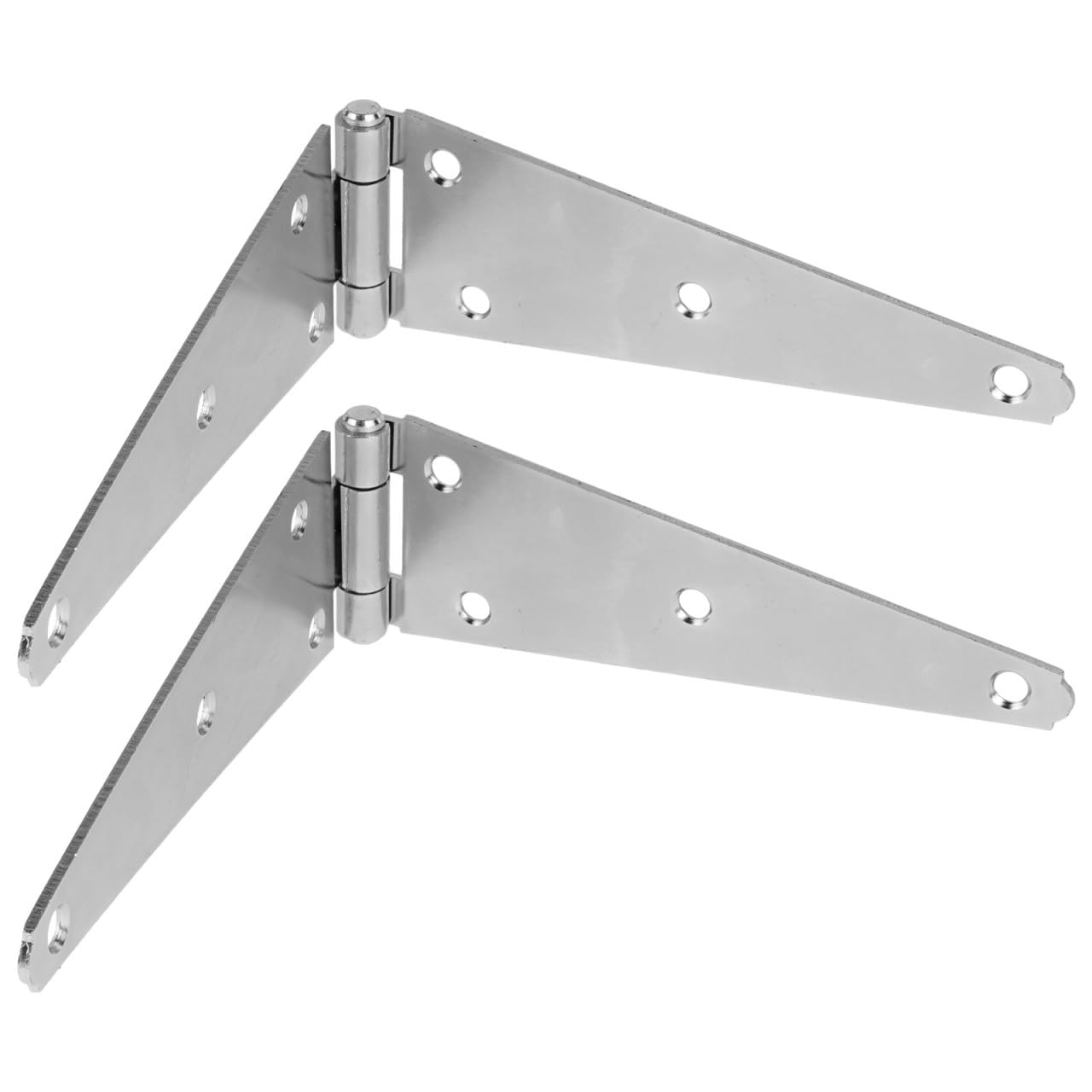 MERRYHAPY 2 Pezzi Cerniere per Ante Pesanti da 250mm in Ferro Zincato, Resistenti e Leggere, per Armadi e Scatole, Design Robusto e Portatile