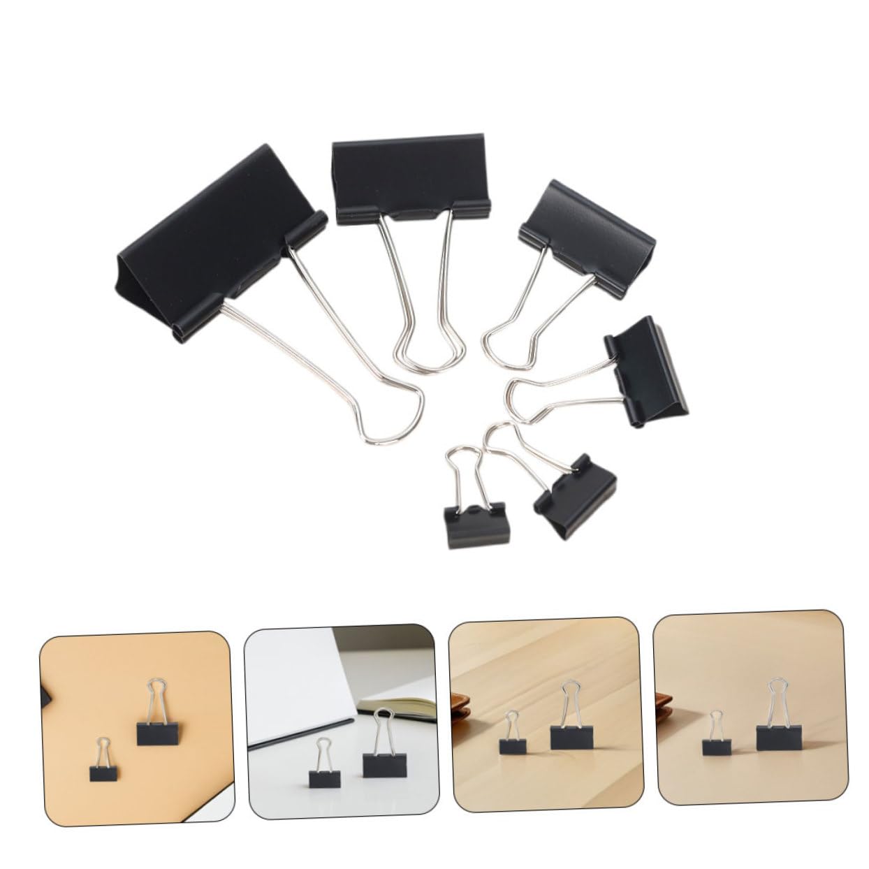Lot De 120 Trombones : Pinces À Papier En Métal À Forte Adhérence, Pinces À Papier À Longue Queue Pour Documents Et Dossiers Épais, Pour Le Bureau, L'école Et La Maison.
