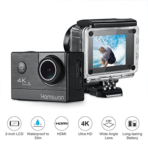 HAMSWAN sport Action Camera 4 K full hd