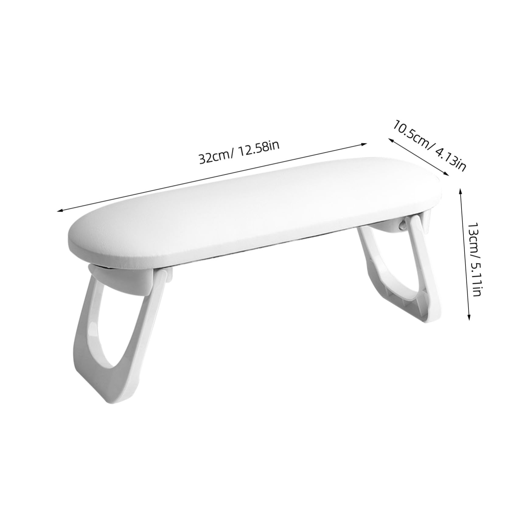 Cuscino Poggiamani Manicure in Plastica Bianco per Tavolo