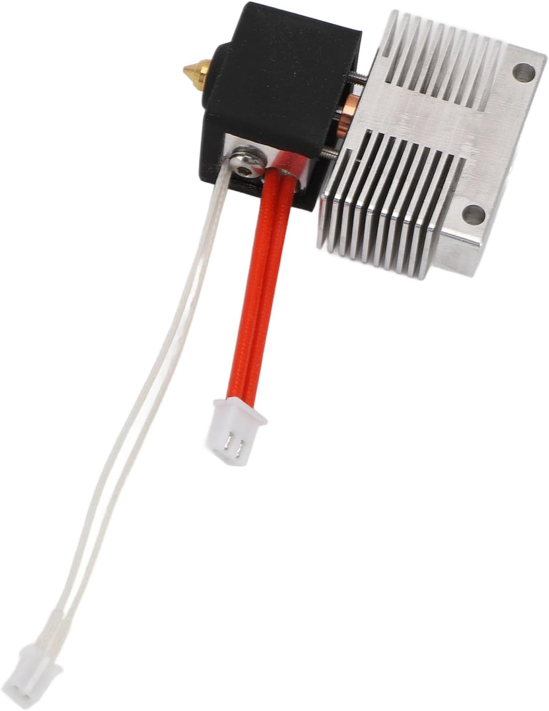 Extruder Hotend Kit, High Temperature 300℃ Pre Assembled Quick Installation, Seamless Nozzle Heat Block Copper Alloy for 4 and 4 Pro 3D Printer, with Extra Nozzles