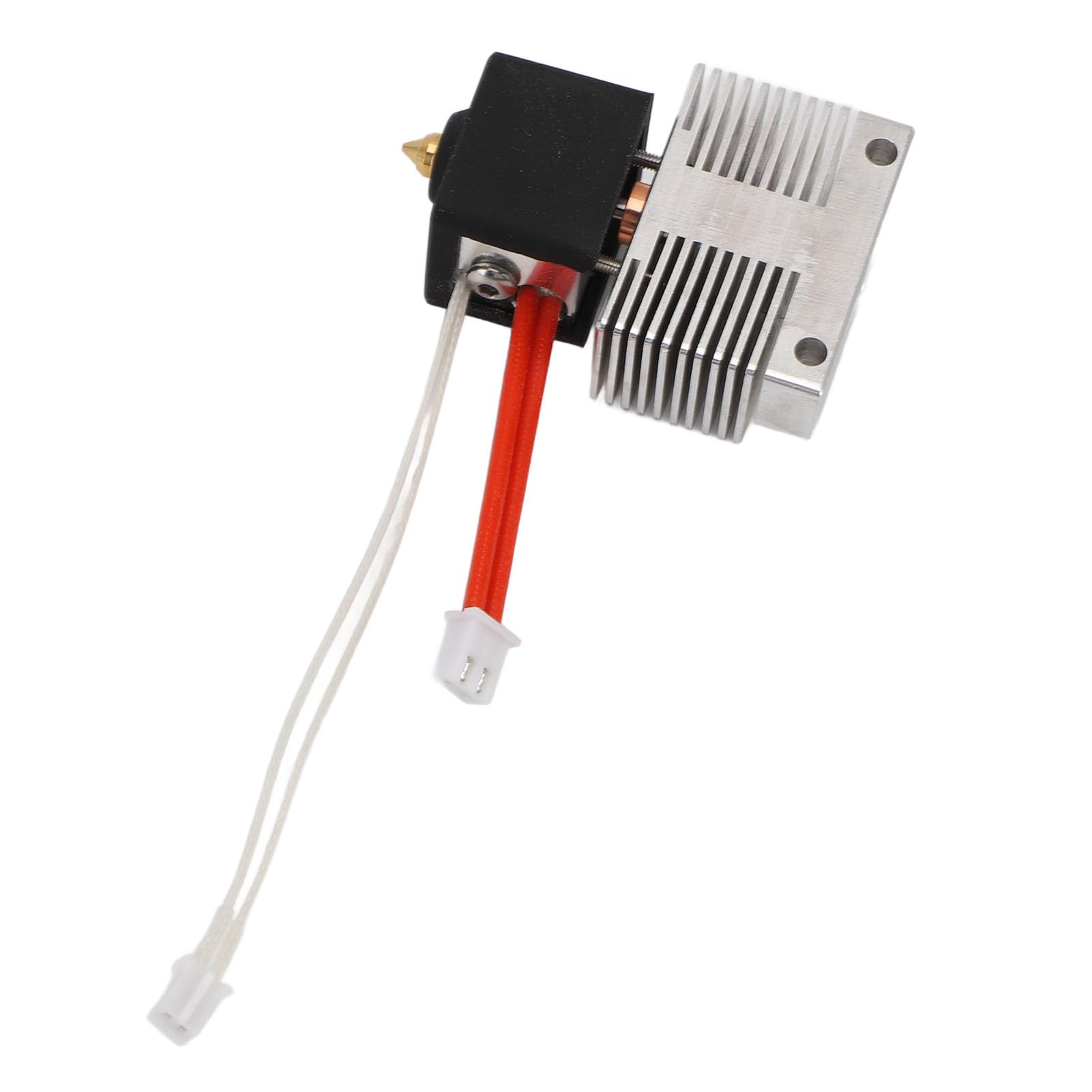 Extruder Hotend Kit, High Temperature 300℃ Pre Assembled Quick Installation, Seamless Nozzle Heat Block Copper Alloy for 4 and 4 Pro 3D Printer, with Extra Nozzles