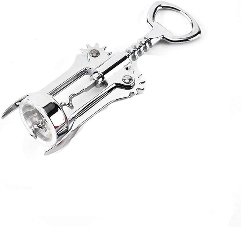 Wine Opener Set Wing Corkscrew Multi-Function Bottle Opener Bar and Kitchen Tools Wine Corkscrew and Bottle Opener (Red One Size)