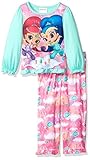 Nickelodeon Little Girls' Toddler Shimmer and Shine 2-Piece Pajama Set, Assorted, 2T
