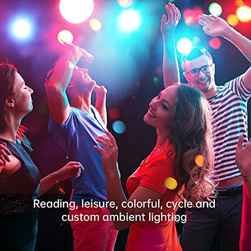 LinkupHome Smart Bulb , RGBW WiFi Bulb, Work with Alexa, Google Assistant, Tuya Smart App(No Hub), E27 10W Dimmable 16 Million Colors and 3000K White LED Light, 1 Pack.