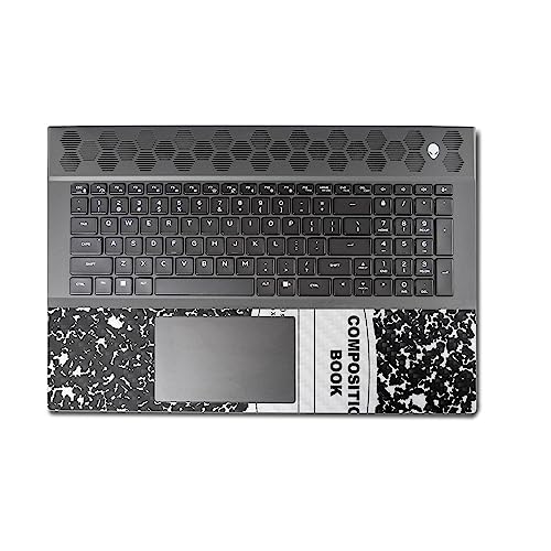 Image of MightySkins Carbon Fiber Skin Compatible with Alienware M18 R1 (2023) Full Wrap Kit - Composition Book | Protective, Durable Textured Carbon Fiber Finish | Easy to Apply | Made in The USA