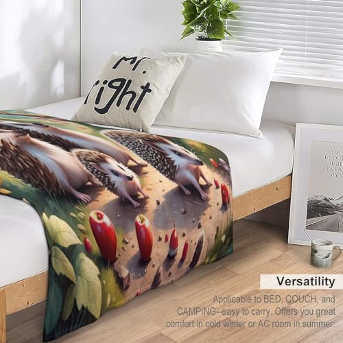 Couverture hérisson en flannel de qualité supérieure drap de lit 150x200