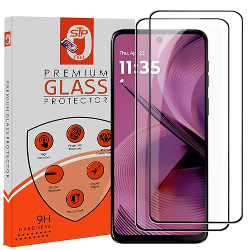 Image of Premium HD+ Tempered Glass Screen Protector Guard Compatible For Motorola Moto G62 / G54 / G73 / G32 / G14 (6.5 Inch, Pack of 2) | Edge to Edge Coverage With Easy to installation kit