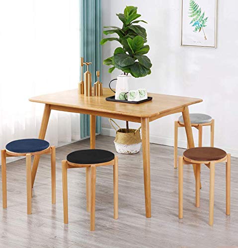 Lominc Memory Foam Round Chair Pad, Anti-Slip Soft Round Chair Seat Cushion Black, 11 Inch #TOP3