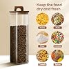 3-Pack Glass Storage Jars With Acacia Wood Lids - 67 Oz Airtight Pantry Canisters