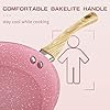 Innerwell 8-Inch Pink Nonstick Egg Pan, PFOA-Free Stone Cookware Skillet, Induction Compatible #1