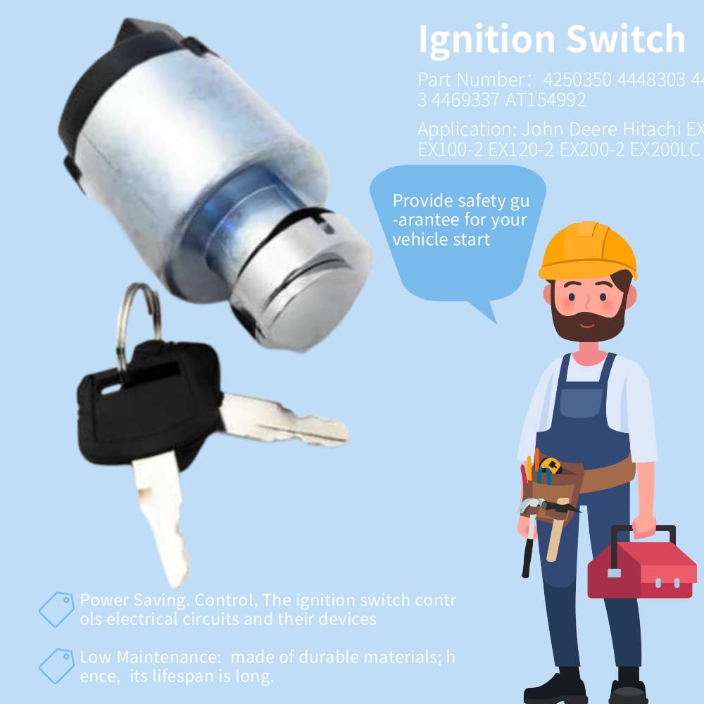 Amazon.com: Otobaijeni Ignition Switch with 2 Keys 4250350 4448303