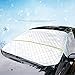 Produktbild Wuudi Frontscheibenabdeckung Auto Scheibenabdeckung Windschutzscheibe Abdeckung Haken Fixierung Faltbare Auto Abdeckung für Windschutzscheibe gegen UV-Strahlung, Sonne, Staub, Schnee, EIS, Frost