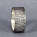 Caprixus 9mm Wood Bark Tree Bark Textured Rustic Oxidized Blackened Wedding Band 925 Sterling Silver Mens Women Unisex Thick Handmade Black Wedding Ring - Custom Engraving