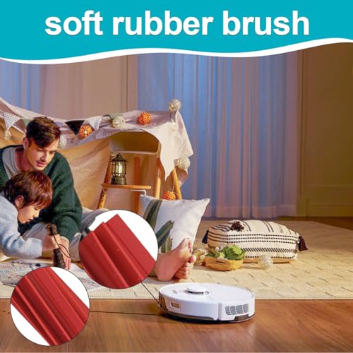 DrRobor Accesorio de Cepillos Principales de Doble Rodillo de Goma para Roborock S8/ S8 +/ S8 Pro Ultra/ Q8 MAX/ Q8 MAX+/ Q5 MAX Aspiradora Robot