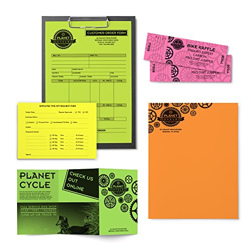 Image of Bright Color Paper, Neenah Astrobrights, Letter Paper Size, 24 Lb, Assorted Colors, Ream of 500 Sheets (Pack of 2)