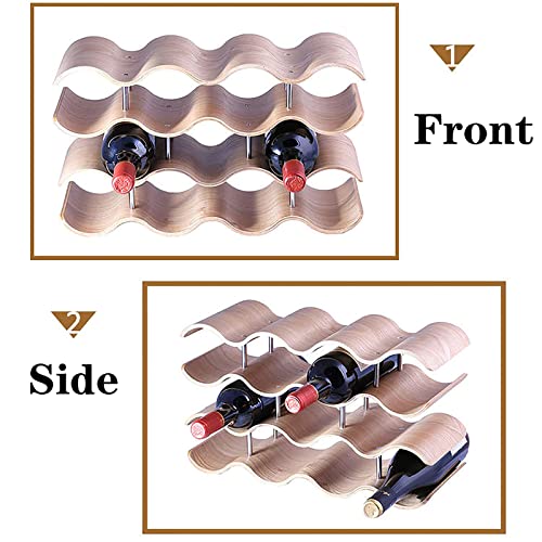 Soporte para Botellas de Vino de Madera para 9 Botellas miniatura 4