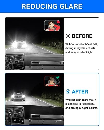 Image of Autorder Dashboard Cover Mat Fit for 1973-1980 Chevy Chevrolet C10 C20 C30 K10 K20 K30 Suburban /1973-1978 GMC C15 C25 C35 K15 K25 K35 Accessories Dash Cover Flannel Sunshade Glare UV Rays Protector