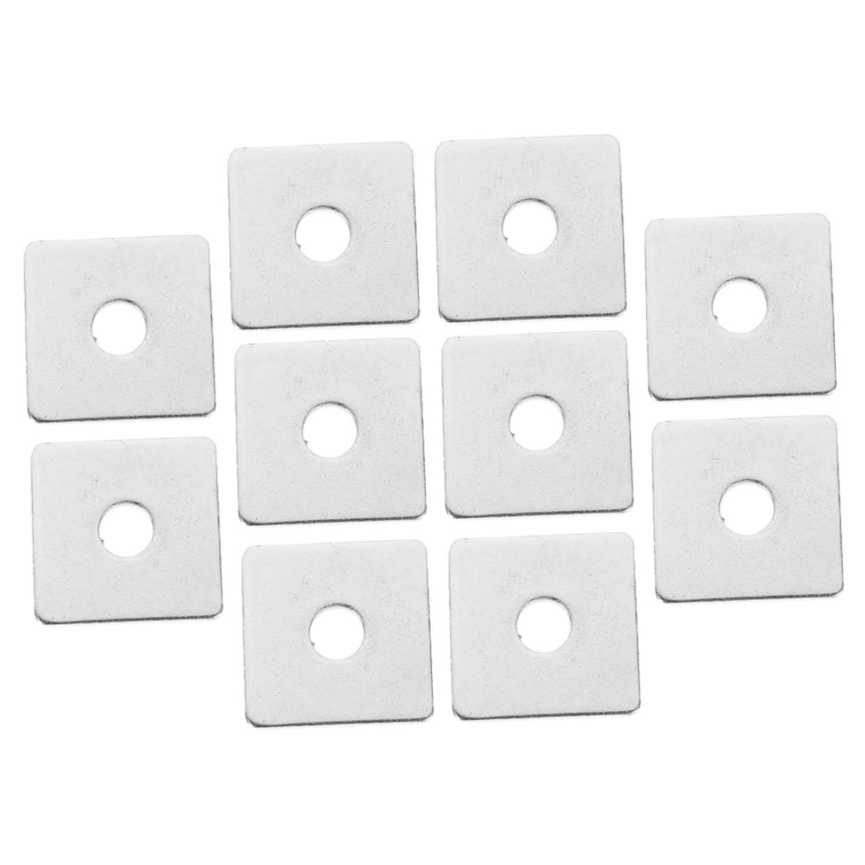 STOBAZA 3sets Stainless Steel Square Washers for Bolts Heavy Duty Plate Washers for Construction 10pcs*3