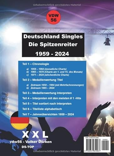 CHART-HISTORY: Die Nummer 1 – Hits von 1959 bis 2024: Deutschland Singles (Version XXL) (German Edit