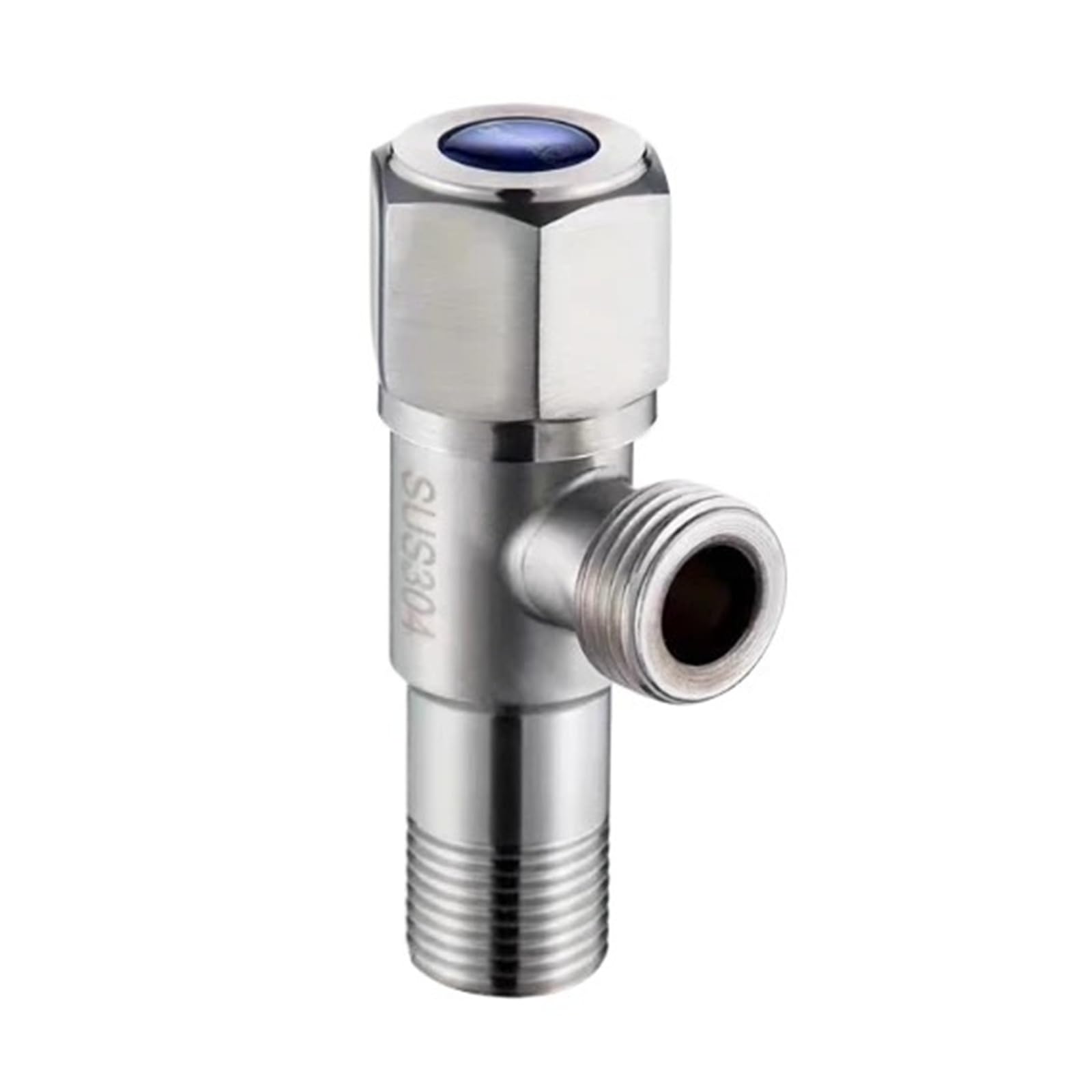 Bvhisehp A 304 Stainless Steel One In Two Out Water Inlet Valve G1/2 Universal Ngle Household Bathroom Pipe Fittings(A)