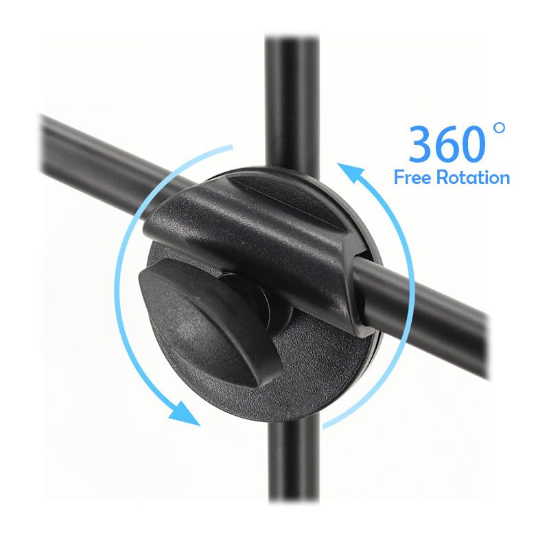 Support Téléphone Pour Microphone - Pince Ajustable, Bras Articulé 360° - Compatible Tous Smartphones, Micros