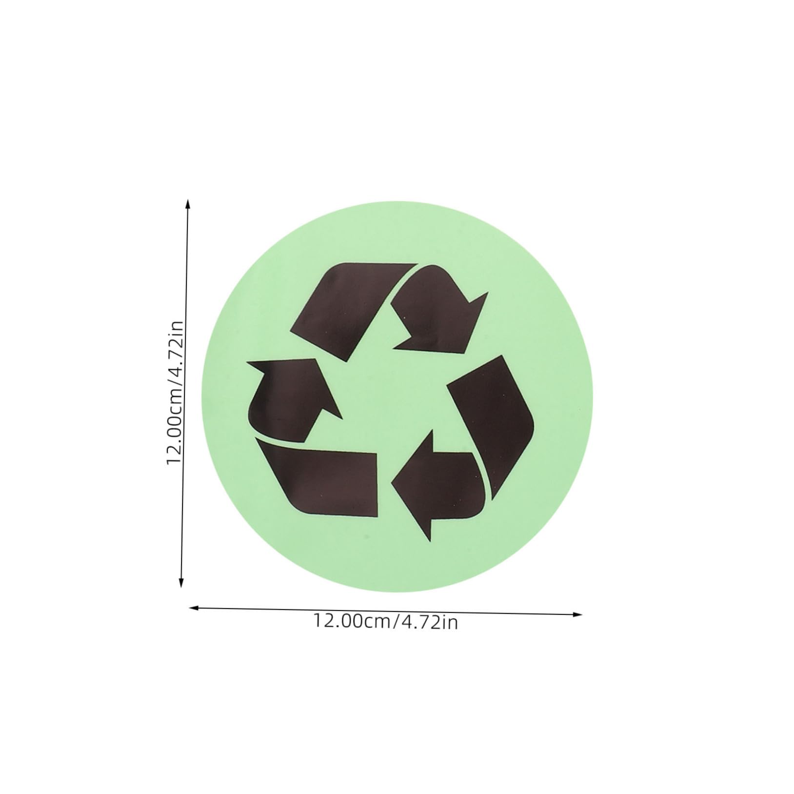 OFFSCH 1sheet Trash Can Stickers Dark Recycling Labels for Easy Waste Sorting Design for Indoor and Outdoor Use for Bins and Garbage Cans