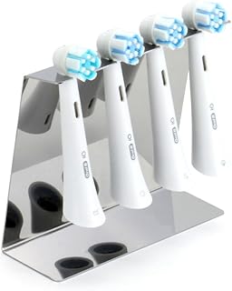 ZEOOR 電動歯ブラシ 替えブラシ スタンド ステンレス 置き型 浮かせる 収納 歯ブラシホルダー 4本用