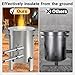 Nelyrho 50kg Propane Melting Furnace Kit - Full Stainless Steel Foundry with Crucible 50kg, Support Stand, and Tongs - Ideal for Melting Recycling Aluminum, Gold, Silver, and Copper Scrap